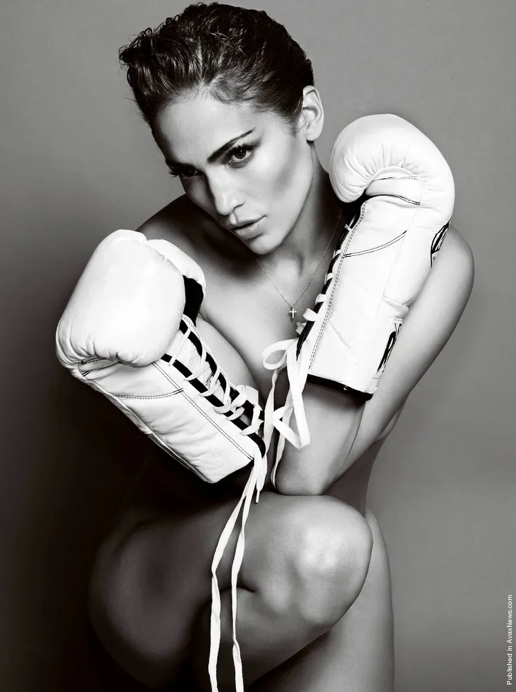 Jennifer Lopez In Mario Testino Boxing Shoot