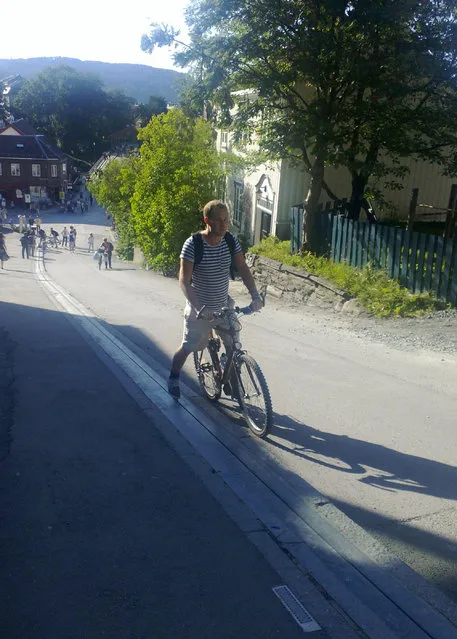 Bike Elevator In Trondheim, Norway