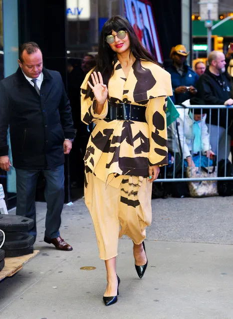 Jameela Jamil at GMA on March 10, 2020 in New York City. (Photo by Jackson Lee/GC Images)