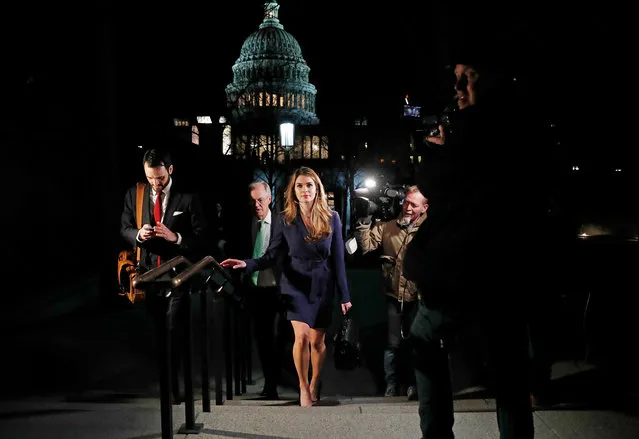 White House Communications Director Hope Hicks leaves the Capitol after attending the House Intelligence Committee closed door meeting in Washington, District of Columbia on February 28, 2018. (Photo by Leah Millis/Reuters)