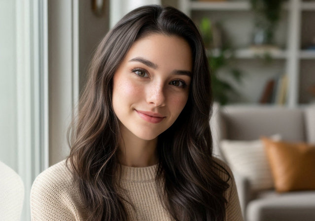 Tilly Norwood, an AI-generated “actress'” smiles in an AI-generated image obtained by Reuters on October 1, 2025. (Photo by Particle6/Handout via Reuters)