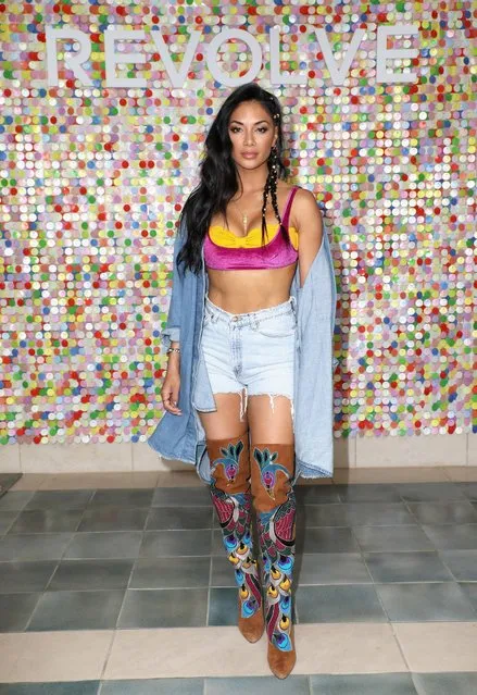 Nicole Scherzinger attends #REVOLVEfestival Day 2 on April 15, 2018 in La Quinta, California. (Photo by Roger Kisby/Getty Images for REVOLVE)
