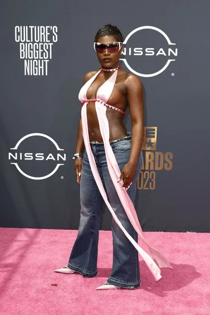 American rapper Doechii attends the BET Awards 2023 at Microsoft Theater on June 25, 2023 in Los Angeles, California. (Photo by Frazer Harrison/Getty Images)