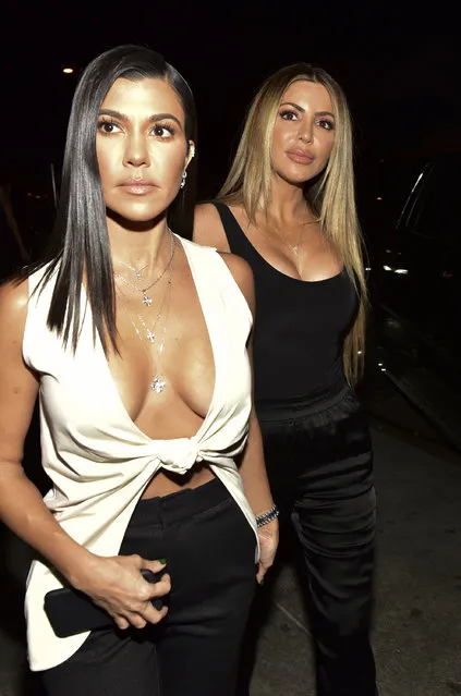 Kourtney Kardashian (L) and Larsa Pippen at the VIP Exhibit Preview for “Street Dreams” on November 16, 2018 in West Hollywood, California. (Photo by Rodin Eckenroth/Getty Images)