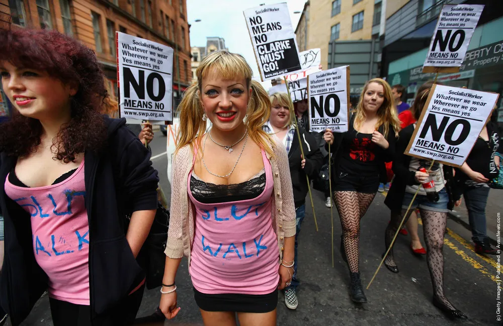 People March as the Slutwalk Arrives in Scotland