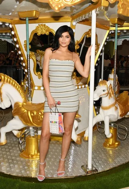 Kylie Jenner attends Sugar Factory American Brasserie at the Fashion Show mall on April 22, 2017 in Las Vegas, Nevada. (Photo by Denise Truscello/WireImage)