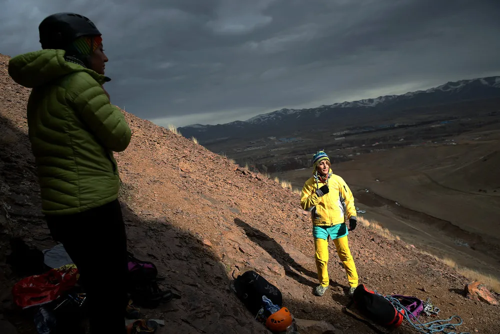 Women's Rock Climbing in Iran