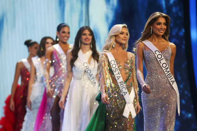 Contestants take part in a preliminary competition during the 72nd Miss Universe pageant in San Salvador, El Salvador on November 15, 2023. (Photo by Jose Cabezas/Reuters)