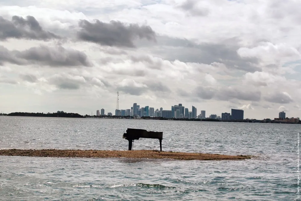 Mysterious Piano Appears In Middle Of Biscayne Bay