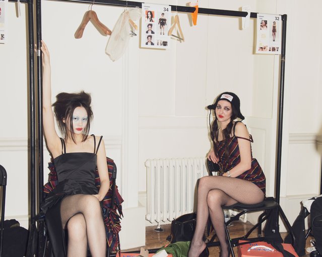 Models backstage at the Perfect x ES Magazine x Charles Jeffrey LOVERBOY 10th Anniversary Party with Ciroc at Somerset House on June 7, 2024 in London, England. (Photo by David Newby/The Observer)