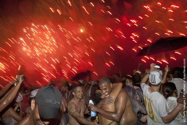 Brazilians Flock To Ocean For New Year's Eve Ritual