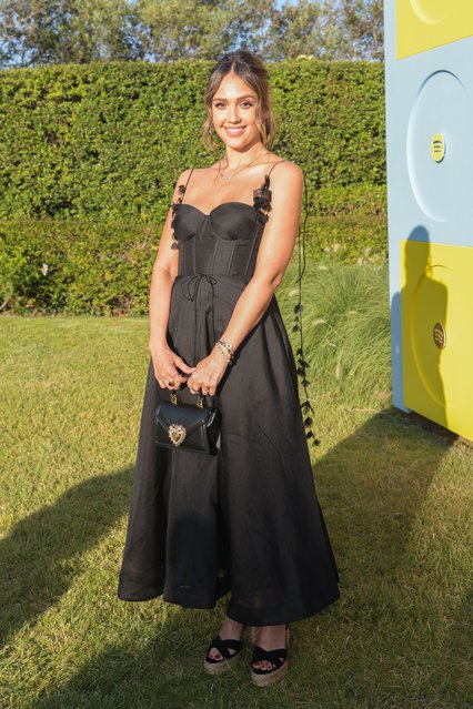 American actress Jessica Alba attends Spotify's intimate evening of music and culture featuring a performance from John Legend at Cannes Lions 2024 on June 17, 2024 in Cannes, France. (Photo by Antony Jones/Getty Images for Spotify)
