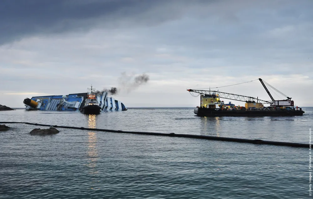 Start Of Costa Concordia Defueling Procedures