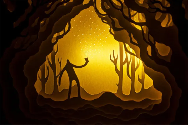 Illuminated Cut Paper Light Boxes By Hari And Deepti