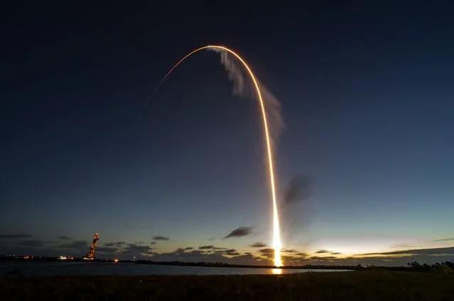 The Boeing Starliner launches for its maiden voyage to the International Space Station, as part of NASA’s Commercial Crew Program, at Kennedy Space Center in Florida on December 20, 2019. (Photo by Jonathan Newton/The Washington Post)