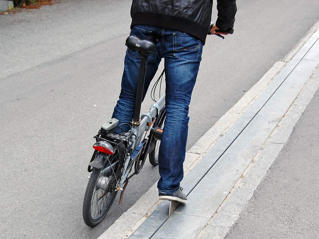 Bike Elevator In Trondheim, Norway