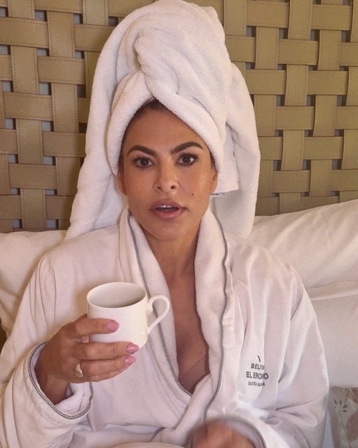 Retired American actress Eva Mendes throws herself a wrap party in Santa Barbara, Calif. in the first decade of March 2025. (Photo by Eva Mendes/Instagram)