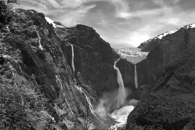 “Ventisquero Colgante Falls, Chile”. (Photo and comment by Dario Caballes/National Geographic Photo Contest via The Atlantic)