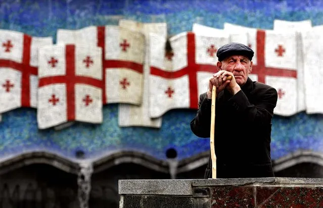 A Georgian WW II veteran attends the Victory Day celebration in Tbilisi. (Photo by Shakh  Aivazov/Associated Press)