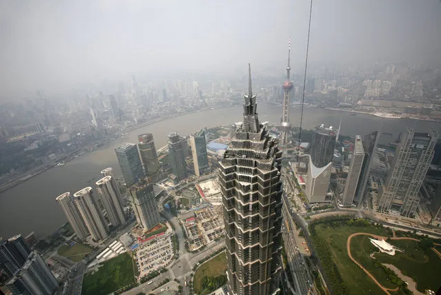 19: Shanghai's Jinmao Tower. Height: 1,380 ft. (Photo by Nir Elias/Reuters)