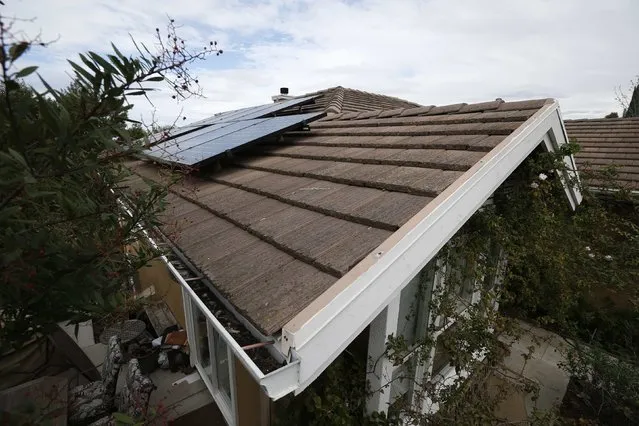 Solar panels are seen on the roof of a home in Irvine, California January 26, 2015. (Photo by Lucy Nicholson/Reuters)