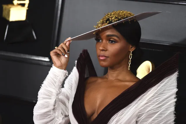 Janelle Monae arrives at the 61st annual Grammy Awards at the Staples Center on Sunday, February 10, 2019, in Los Angeles. (Photo by Jordan Strauss/Invision/AP Photo)