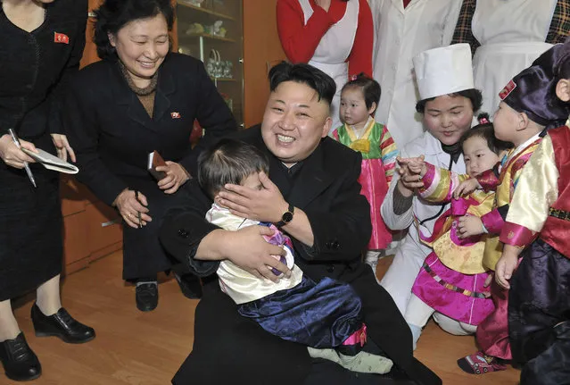 North Korean leader Kim Jong Un visits an orphanage in this undated photo released by North Korea's Korean Central News Agency (KCNA) in Pyongyang February 4, 2014. (Photo by Reuters/KCNA)