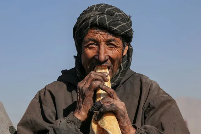 An Afghan laborer eats while working at a coal mine on the outskirts of Kabul, Afghanistan, 17 January 2024. Afghanistan's coal exports to foreign countries reached nearly two billion dollars in 2023, with Pakistan, India, China, United Arab Emirates, Kazakhstan, and Uzbekistan being the primary importers, the Ministry of Industry and Trade said. Despite challenges in trade with neighboring countries and a decrease in coal exports, Afghanistan has seen an overall increase in export levels. The Ministry of Industry and Trade highlighted the country's expanding commercial relations with 60 countries, particularly emphasizing its significant trade ties with China, Pakistan, and India. (Photo by Samiullha Popalzai/EPA/EFE)