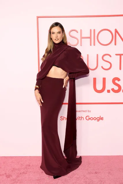 Brazilian model Alessandra Ambrosio attends the FASHION TRUST U.S. Awards 2024 on April 09, 2024 in Beverly Hills, California. (Photo by Monica Schipper/Getty Images)