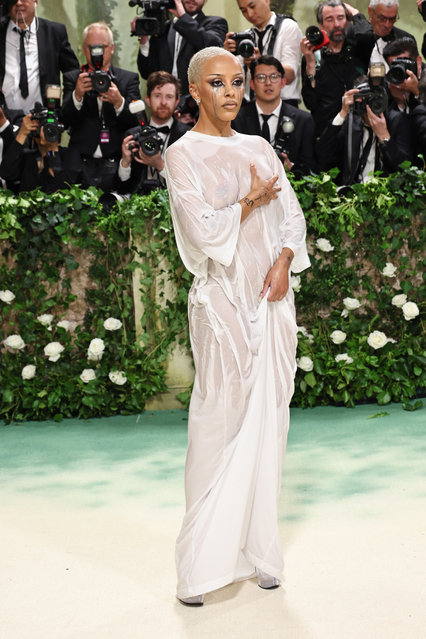 American rapper Doja Cat attends The 2024 Met Gala Celebrating “Sleeping Beauties: Reawakening Fashion” at The Metropolitan Museum of Art on May 06, 2024 in New York City. (Photo by Jamie McCarthy/Getty Images)