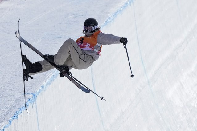 Jang Yujin of South Korea competes in the Women's Freeski Halfpipe during the 9th Asian Winter Games in Yabuli in northeast China's Heilongjiang province on Saturday, February 8, 2025. (Photo by Andy Wong/AP Photo)