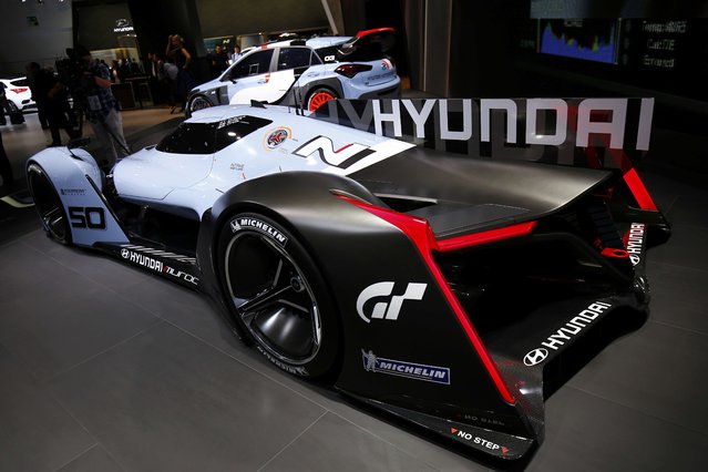 The Hyundai N 2025 Vision-Gran Turismo Concept is presented during the media day at the Frankfurt Motor Show (IAA) in Frankfurt, Germany September 16, 2015. (Photo by Kai Pfaffenbach/Reuters)