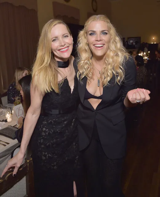 Leslie Mann and Busy Philipps attend the PORTER Incredible Women Gala 2018 at Ebell of Los Angeles on October 9, 2018 in Los Angeles, California. (Photo by Stefanie Keenan/Getty Images for PORTER Incredible Women Gala 2018)