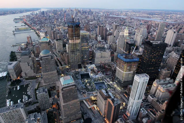 Construction Continues At Ground Zero On One World Trade Center