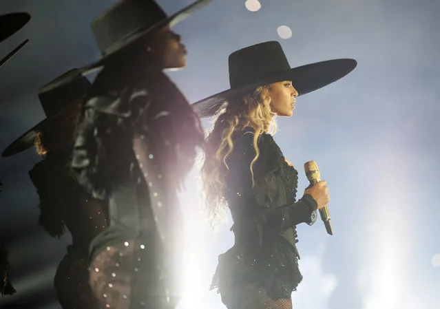 Beyonce performs during the Formation World Tour at AT&T Stadium on Monday, May 9, 2016, in Arlington, Texas. (Photo by Daniela Vesco/Invision for Parkwood Entertainment/AP Images)