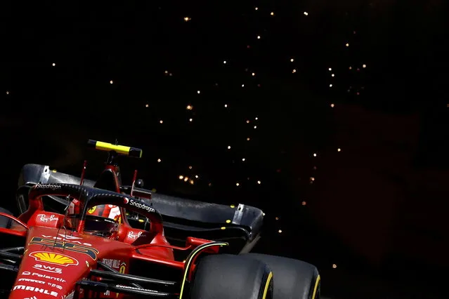 Ferrari's Carlos Sainz Jr. practices before the Monaco Grand Prix, Circuit de Monaco, Monte Carlo, Monaco on May 27, 2022. (Photo by Christian Hartmann/Reuters)