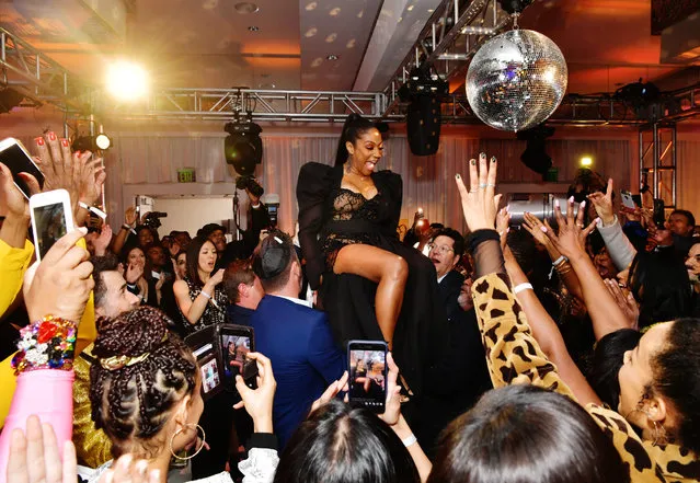 Tiffany Haddish (C) attends Tiffany Haddish: Black Mitzvah at SLS Hotel on December 03, 2019 in Beverly Hills, California. (Photo by Emma McIntyre/Getty Images for Netflix)