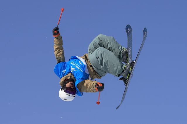 Rai Kasamura of Japan competes in the Men's Freeski Slopestyle at the 9th Asian Winter Games in Yabuli in northeast China's Heilongjiang province on Tuesday, February 11, 2025. (Photo by Andy Wong/AP Photo)