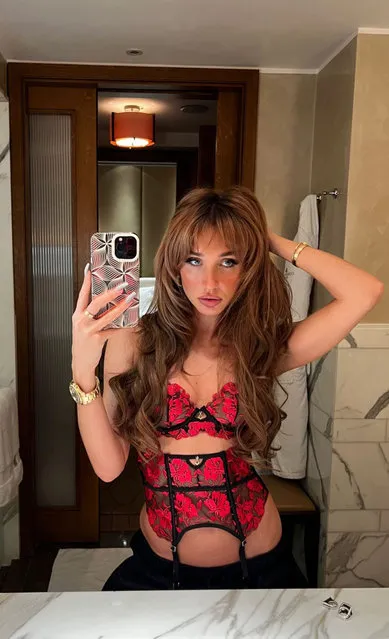 English television personality Megan McKenna flaunted her killer body in the raunchy lingerie in the second decade of February 2023. The reality TV icon turned singing superstar had fans hot under the collar as she looked stunning in the raunchy number. (Photo by Instagram)