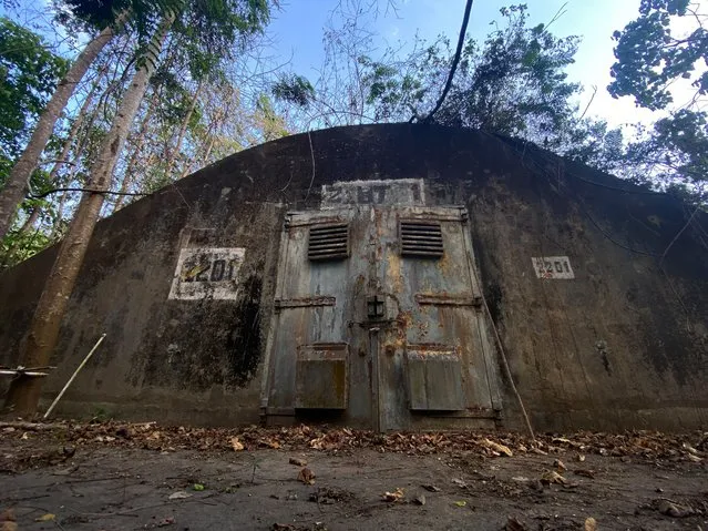 A bunker once used by American forces as a weapons storage at the former US largest overseas naval base in Subic, Zambales province, Philippines, 02 March 2023 (issued on 06 March 2023). Philippine Defense chief Carlito Galvez Junior announced that Manila and Washington agreed on US troops access to four new bases and allow increase its military footprint in the country under the Enhanced Defense Cooperation Agreement (EDCA). (Photo by Francis R. Malasig/EPA/EFE)