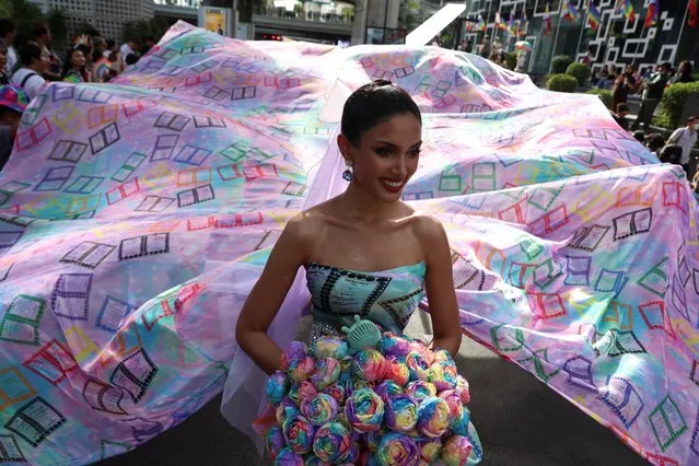 A person takes part in the annual LGBTQ Pride parade in Bangkok, Thailand on June 4, 2023. (Photo by Athit Perawongmetha/Reuters)