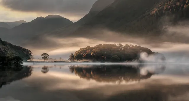Undated handout photo issued by the Take a View - Landscape Photographer of the Year Awards of Mist and Reflections, Crummock Water, Cumbria, by Tony Bennett BSc LRPS winner of the Overall Winner  in the Take a View – Landscape Photographer of the Year Awards. (Photo by Tony Bennett BSc LRPS/PA Wire/Take a View Landscape Photographer Of The Year Awards)