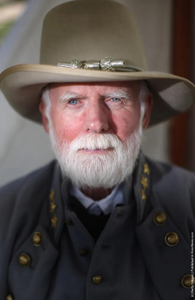 Members Of The American Civil War Society Participate In A Re Enactment