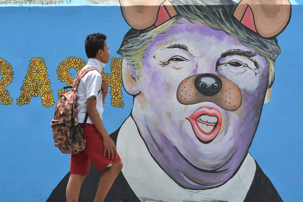 President Trump in Street Art