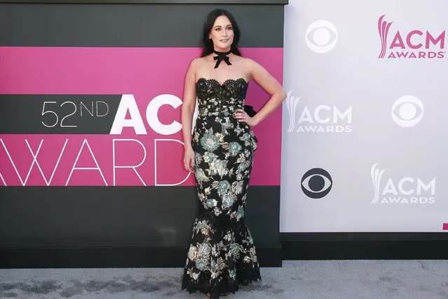 US singer Kasey Musgraves arrives for the 52nd Academy of Country Music Awards at the T-Mobile Arena in Las Vegas, Nevada, USA, 02 April 2017. (Photo by Nina Prommer/EPA)