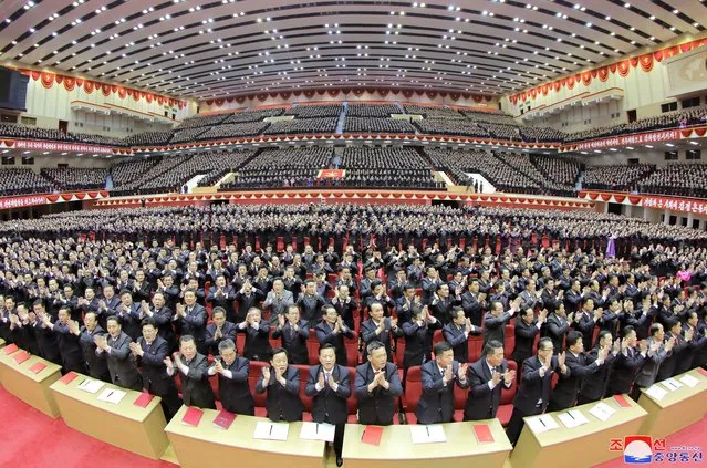 General view during the 2nd Conference of Secretaries of Primary Committees of the Workers' Party of Korea (WPK), in this photo released on March 1, 2022 by North Korea's Korean Central News Agency (KCNA). (Photo by KCNA via Reuters)