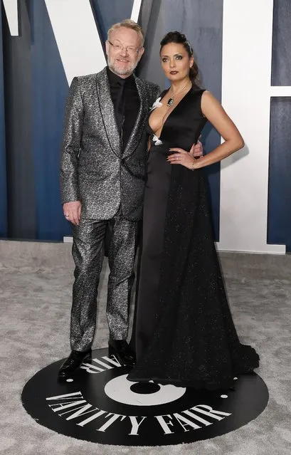 Jared Harris and Allegra Riggio attend the Vanity Fair Oscar party in Beverly Hills during the 92nd Academy Awards, in Los Angeles, California, U.S., February 9, 2020. (Photo by Danny Moloshok/Reuters)