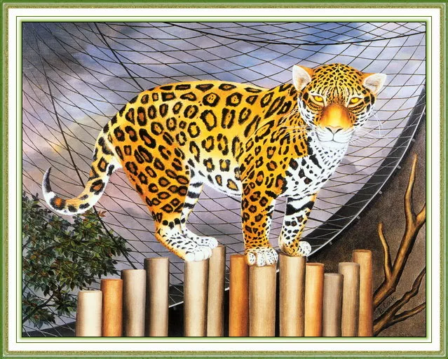 The Jaguar. Artwork by Beryl Cook