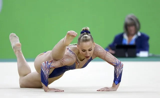 2016 Rio Olympics, Artistic Gymnastics, Final, Women's Individual All-Around Final, Rio Olympic Arena, Rio de Janeiro, Brazil on August 11, 2016. Marine Brevet (FRA) of France competes on the floor exercise. (Photo by Mike Blake/Reuters)