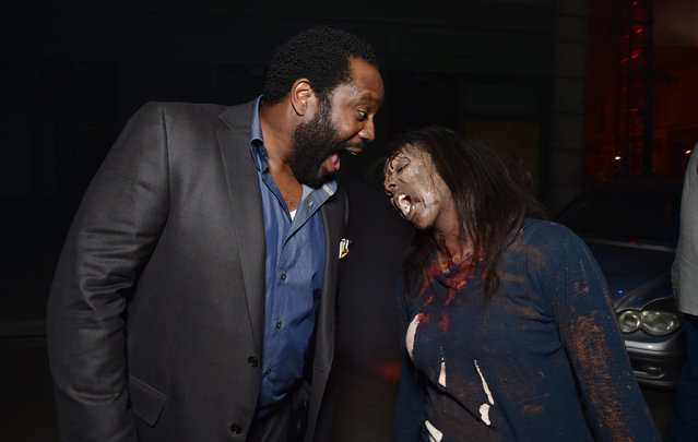 Chad L. Coleman attends the season five premiere of “The Walking Dead” at AMC Universal Citywalk on Thursday, October 2, 2014, in Universal City, Calif. (Photo by John Shearer/Invision for AMC/AP Images)